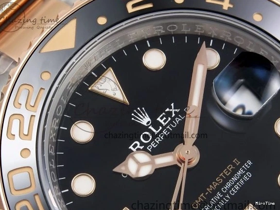 MiroTime 0206 GMT-Master II 126711 CHNR ARF 1:1 Best Edition Black Dial on RG SS Bracelet VR3285 CHS WeatherProof 1661